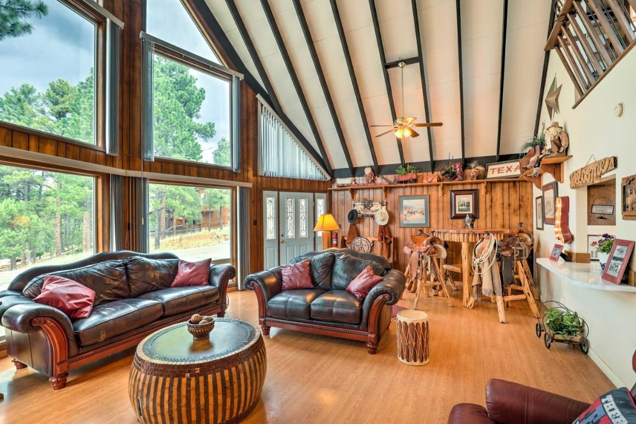 A-Frame Ruidoso Retreat With Deck, Grill And Views! Villa Luaran gambar