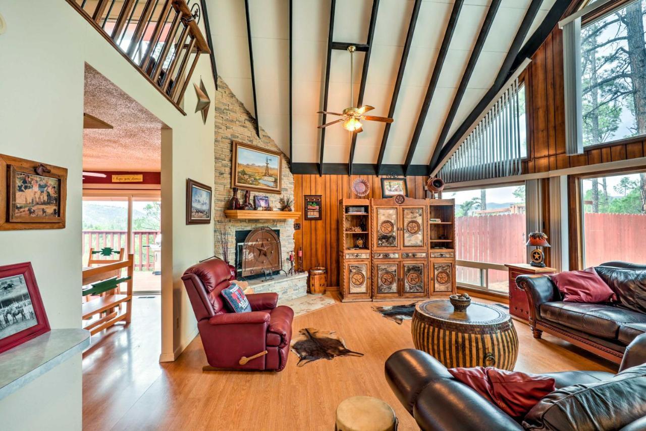 A-Frame Ruidoso Retreat With Deck, Grill And Views! Villa Luaran gambar