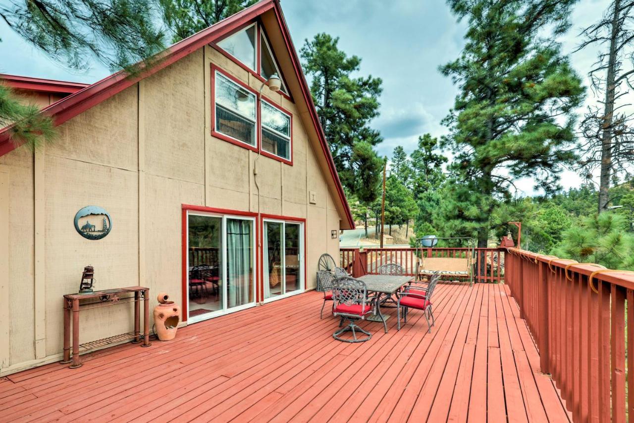 A-Frame Ruidoso Retreat With Deck, Grill And Views! Villa Luaran gambar