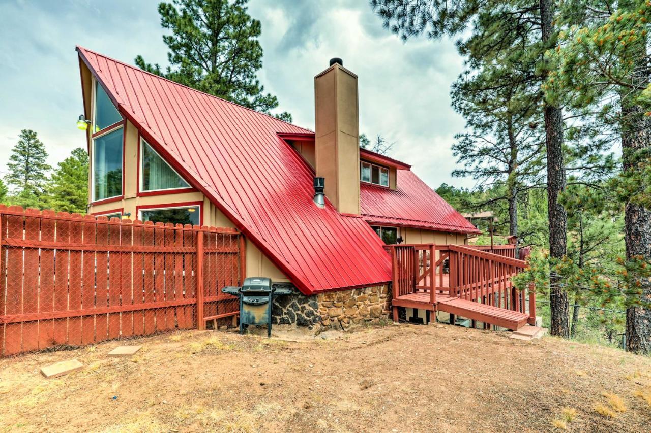 A-Frame Ruidoso Retreat With Deck, Grill And Views! Villa Luaran gambar